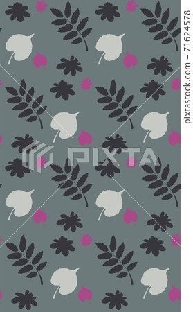 Seamless geometric pattern with the image of autumn leaves. Vector design for web banner, business presentation, brand package, fabric, print, wallpaper, postcards. Seamless geometric pattern with the image of autumn leaves. Vector design for web banner, business presentation, brand package, fabric, print, wallpaper, postcards. 71624578