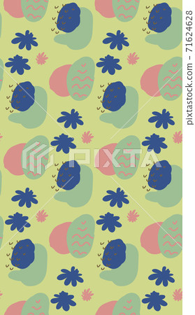 Seamless geometric pattern with the image of autumn leaves. Vector design for web banner, business presentation, brand package, fabric, print, wallpaper, postcards. Seamless geometric pattern with the image of autumn leaves. Vector design for web banner, business presentation, brand package, fabric, print, wallpaper, postcards. 71624628
