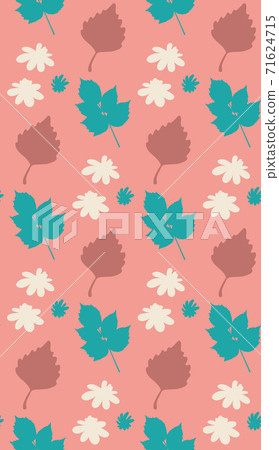 Seamless geometric pattern with the image of autumn leaves. Vector design for web banner, business presentation, brand package, fabric, print, wallpaper, postcards. Seamless geometric pattern with the image of autumn leaves. Vector design for web banner, business presentation, brand package, fabric, print, wallpaper, postcards. 71624715