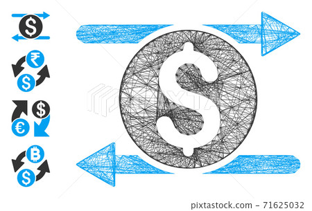 Linear Money Exchange Vector Mesh Linear Money Exchange Vector Mesh 71625032