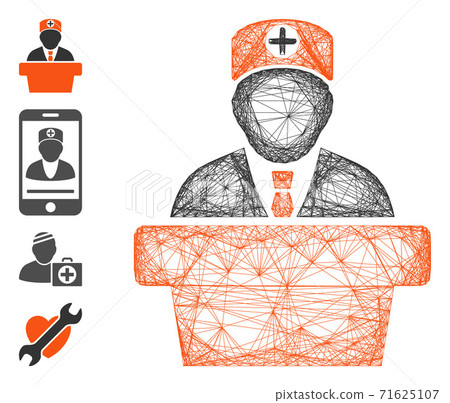 Network Medical Official Lecture Vector Mesh 71625107