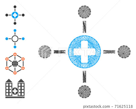 Network Medical Center Vector Mesh-插圖素材 [71625118] - PIXTA圖庫
