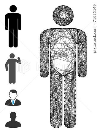 Network Man Vector Mesh Network Man Vector Mesh 71625149