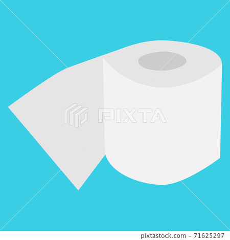 Tissue paper, tissue roll flat icon design - Stock Illustration ...