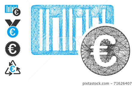 Net Euro Bar Code Price Vector Mesh 71626407