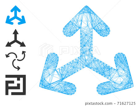 Hatched Direction Variants Vector Mesh Hatched Direction Variants Vector Mesh 71627125