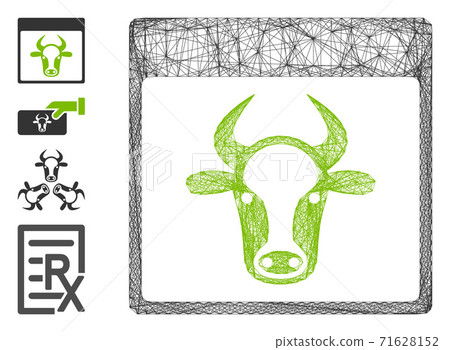 Net Cow Page Vector Mesh 71628152