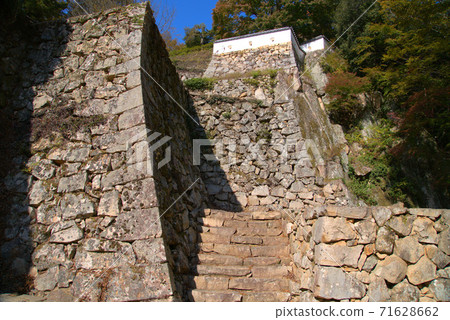 [Japan's Top 100 Castle] Bitchu Matsuyama Castle Takahashi seen from the Otemon ruins Takahashi City, Okayama Prefecture 71628662
