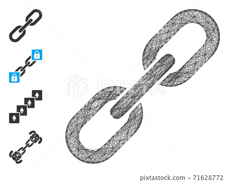 Network Chain Link Vector Mesh 71628772