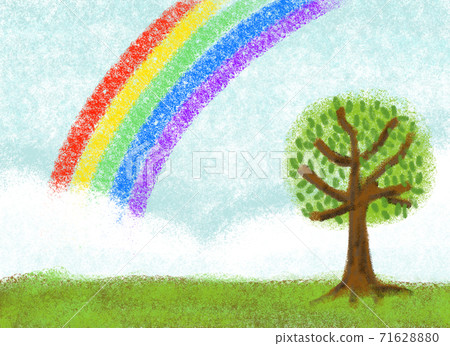 After the rain, a rainbow appears After the rain, a rainbow appears 71628880