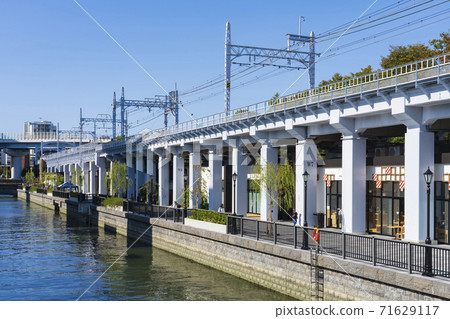 [東京]都市風景東京水町S田川步行 71629117