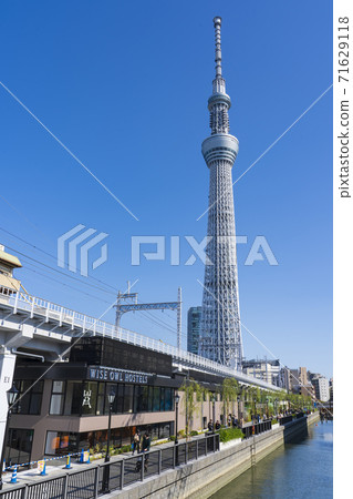 [東京]都市風景東京水町S田川步行 71629118