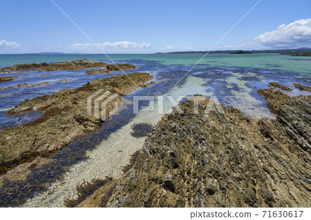 The sea on the east coast of Nago City, Okinawa Prefecture 71630617