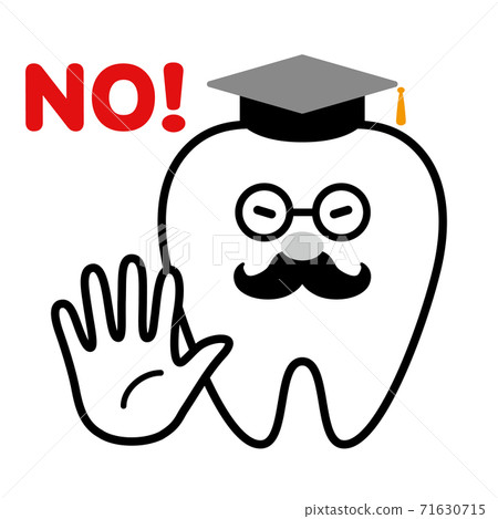 Dr. Dental refuses (personified tooth character) Dr. Dental refuses (personified tooth character) 71630715