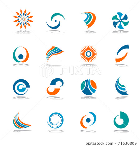 Design elements set. Abstract icons. Design elements set. Abstract icons. 71630809