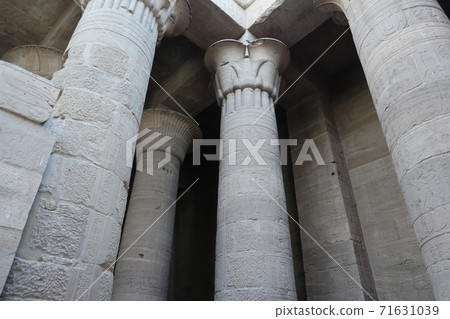 Temple of Isis in Egypt, ancient ruins of Egypt, in the Nile basin Temple of Isis in Egypt, ancient ruins of Egypt, in the Nile basin 71631039