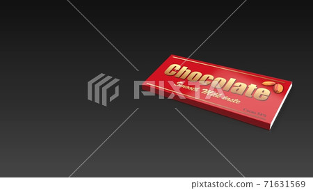 板巧克力紅色黑色背景權利 71631569