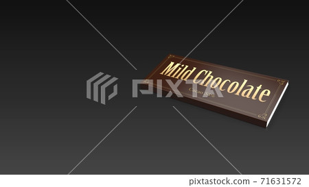 Chocolate bar black background right Chocolate bar black background right 71631572