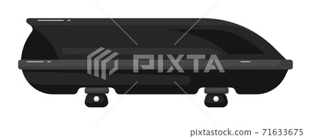 Black auto carrying roof rack isolated on white Black auto carrying roof rack isolated on white 71633675