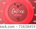 Merry christmas and happy new year concept decorated with circle and paper plane 71638459