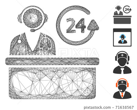 Net Hospital Reception Desk Vector Mesh 71638567