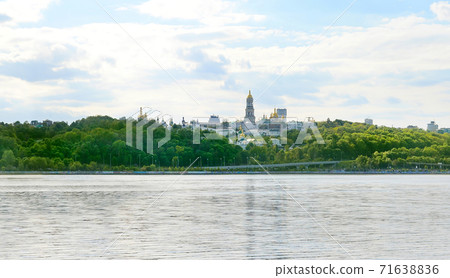 Kiev Dniepr river Kiev-Pechersk Lavra Kiev Dniepr river Kiev-Pechersk Lavra 71638836