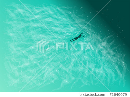 swimming abstract background - Stock Illustration [71640079] - PIXTA