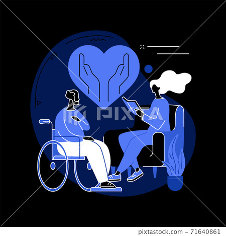 Social services abstract concept vector illustration. Social services abstract concept vector illustration. 71640861