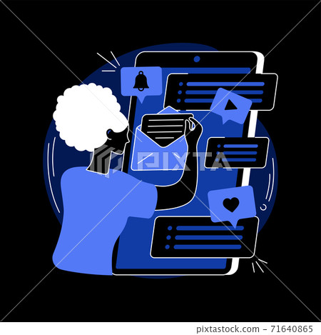 FOMO abstract concept vector illustration. FOMO abstract concept vector illustration. 71640865