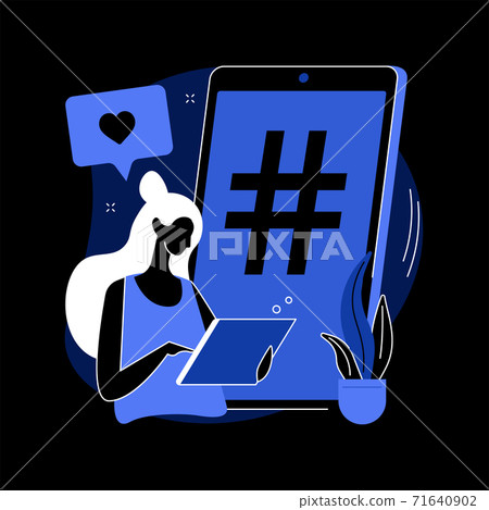 Cross-posting abstract concept vector illustration. Cross-posting abstract concept vector illustration. 71640902