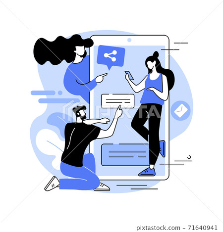 Millennials abstract concept vector illustration. 71640941