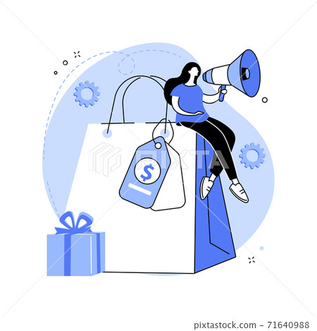 sales promotion girl vector clipart