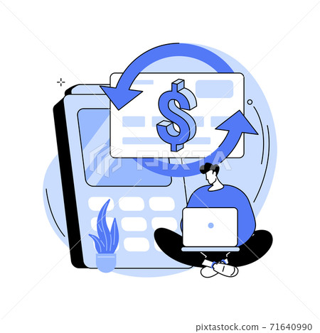 Cash back abstract concept vector illustration. Cash back abstract concept vector illustration. 71640990