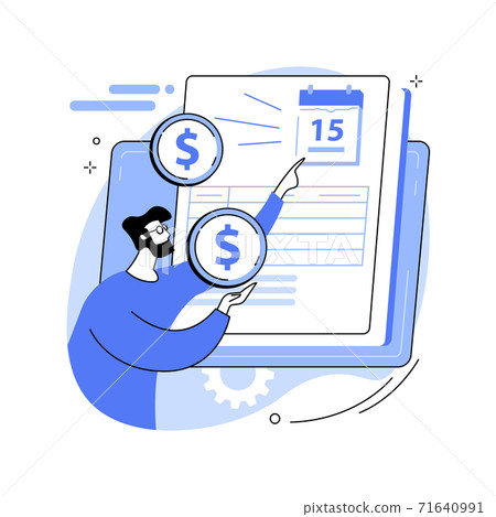 Payment terms abstract concept vector illustration. Payment terms abstract concept vector illustration. 71640991
