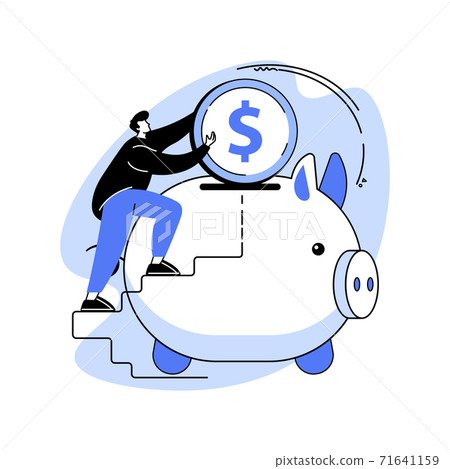 Fundraising abstract concept vector illustration. 71641159