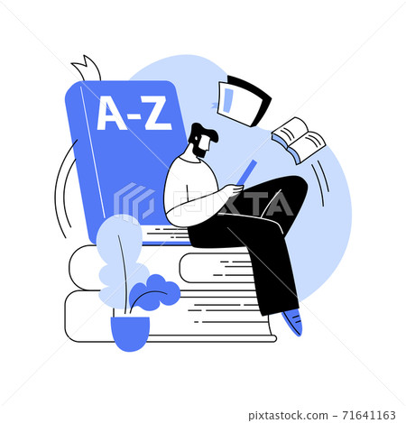Glossary abstract concept vector illustration. Glossary abstract concept vector illustration. 71641163