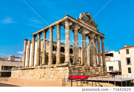 The Roman Temple of Diana in Merida, Spain The Roman Temple of Diana in Merida, Spain 71642829