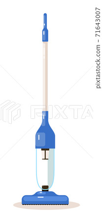 Vertical battery-powered vacuum cleaner mop on white 71643007