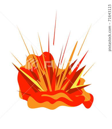 Explosion burst isolated on white background Explosion burst isolated on white background 71643115