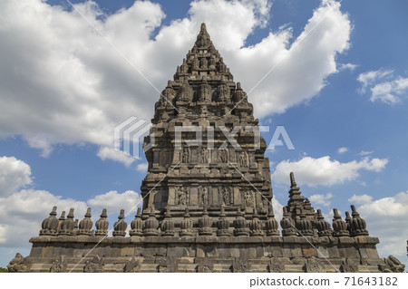 Ancient Hindu temples of Prambanan, Yogyakarta, Indonesia. 71643182