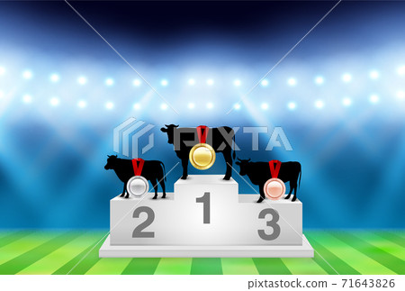 Japanese New Year's card Zodiac background 71643826