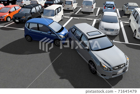 停車場的事故圖像 停車場的事故圖像 71645479