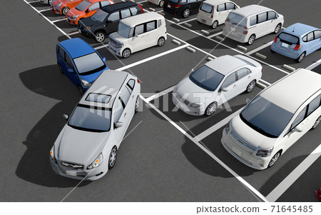 Accident image in the parking lot 71645485