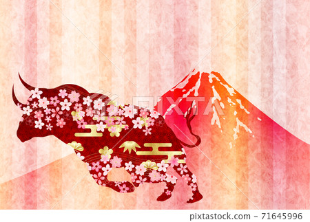 Japanese New Year's card Zodiac background Japanese New Year's card Zodiac background 71645996