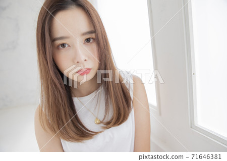 Straight Long Hair Japanese Hair Style 71646381