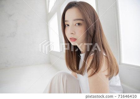 直髮長發日式髮型 71646410