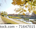 Scenery along the river, Kamo River, Kyoto 71647015