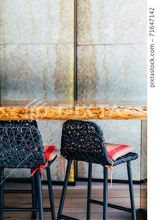 View of modern bar stools  71647142