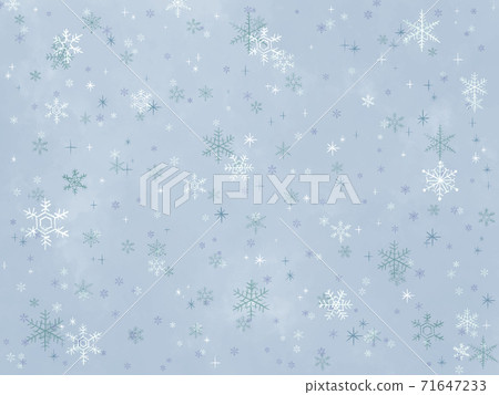 Soft cute snowflake background - Stock Illustration [71647233] - PIXTA