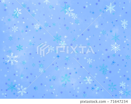 Soft cute snowflake background 71647234